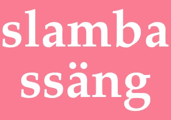 Synonym slambassäng