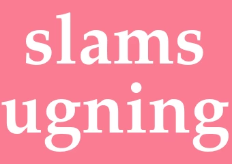 Synonym slamsugning