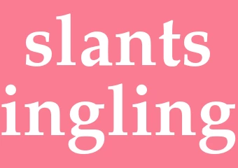 Synonym slantsingling