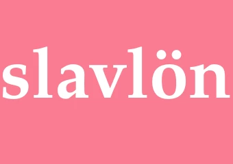 Synonym slavlön