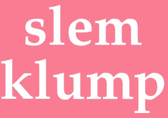 Synonym slemklump