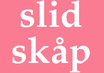 Synonym slidskåp