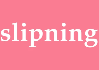 Synonym slipning