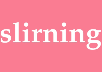 Synonym slirning