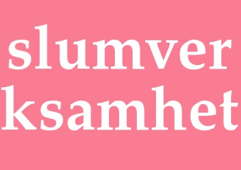 Synonym slumverksamhet