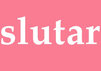 Synonym slutar