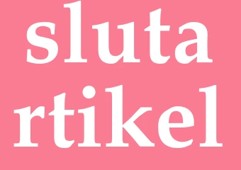 Synonym slutartikel