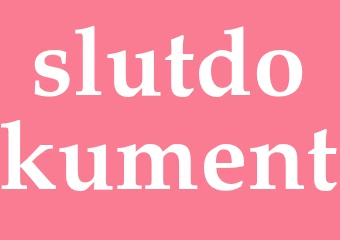 Synonym slutdokument