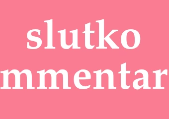 Synonym slutkommentar