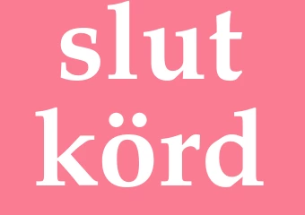 Synonym slutkörd