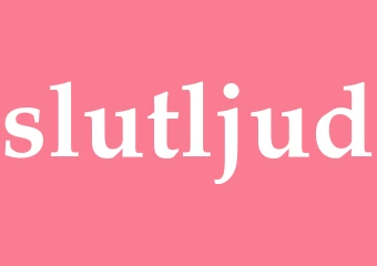 Synonym slutljud