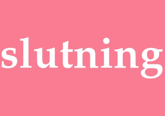 Synonym slutning