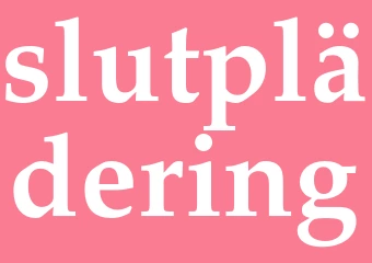 Synonym slutplädering