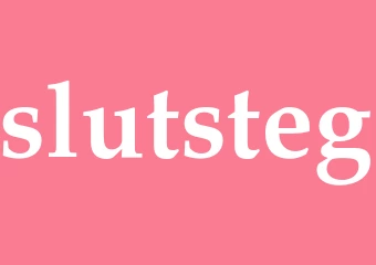 Synonym slutsteg