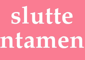 Synonym sluttentamen