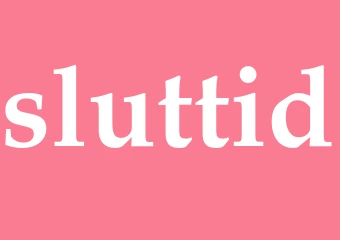 Synonym sluttid