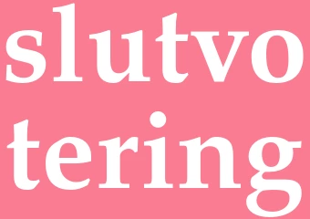 Synonym slutvotering