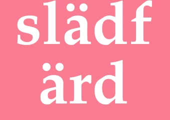 Synonym slädfärd