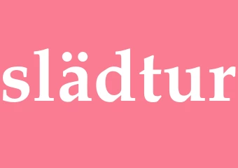 Synonym slädtur