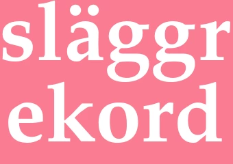 Synonym släggrekord