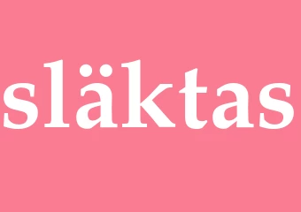 Synonym släktas