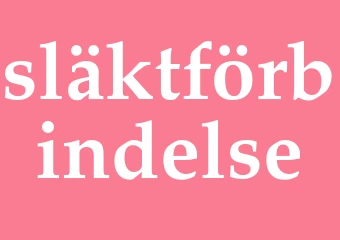 Synonym släktförbindelse