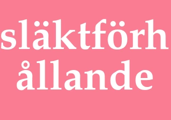 Synonym släktförhållande