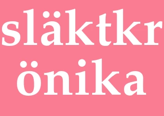 Synonym släktkrönika