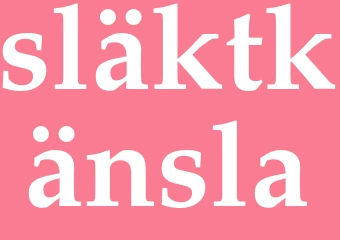Synonym släktkänsla