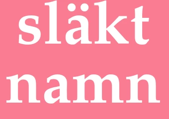 Synonym släktnamn
