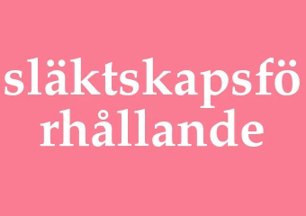 Synonym släktskapsförhållande