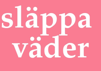 Synonym släppa väder