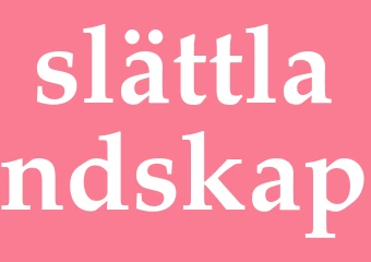 Synonym slättlandskap