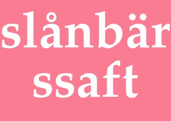 Synonym slånbärssaft