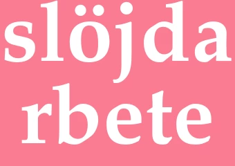 Synonym slöjdarbete