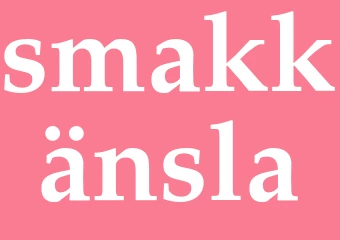 Synonym smakkänsla