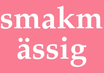 Synonym smakmässig
