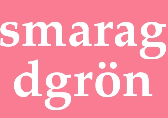 Synonym smaragdgrön