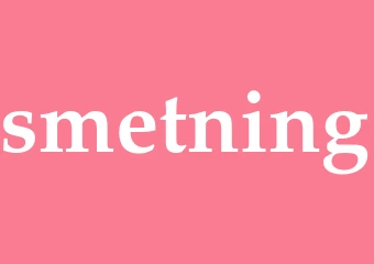 Synonym smetning