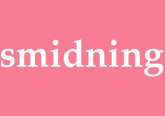 Synonym smidning