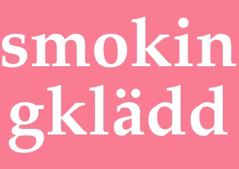 Synonym smokingklädd