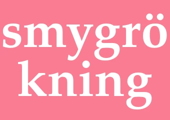 Synonym smygrökning