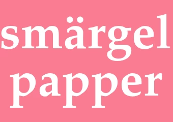 Synonym smärgelpapper