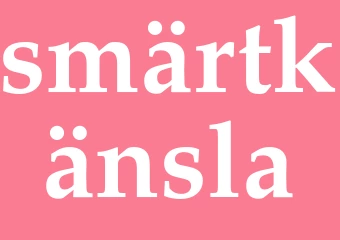 Synonym smärtkänsla