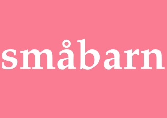 Synonym småbarn