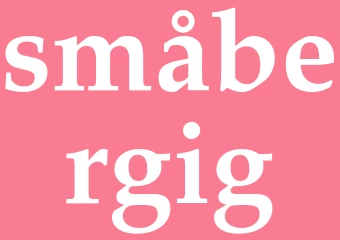 Synonym småbergig