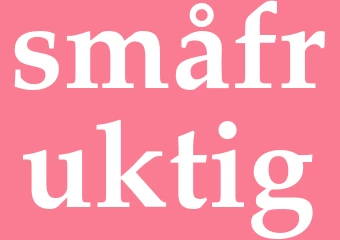 Synonym småfruktig