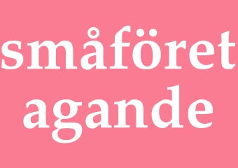 Synonym småföretagande