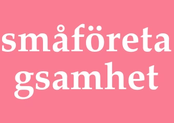 Synonym småföretagsamhet