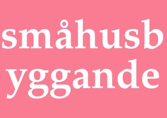 Synonym småhusbyggande